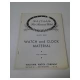 WALTHAM WATCH AND CLOCK MATERIAL