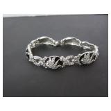 SPARKLING MARCASITE GEM ON ENAMEL BRACELET
