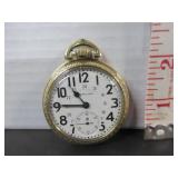 10KT GOLD FILLED HAMILTON RAILROAD POCKET WATCH
