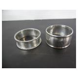 35 GRAMS STERLING SILVER NAPKIN RINGS