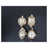 4 WORKING VINTAGE LADIES WATCHES