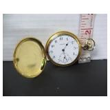 GOLD FILLED FORTUNE TAVANNES POCKET WATCH, WORKING