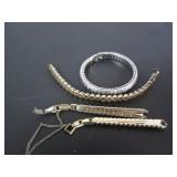 3 GOLD FILLED TOPS LADIES WATCH STRAPS