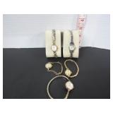 5 OLD LADIES WRISTWATCHES