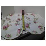 ROYAL ALBERT AMERICAN BEAUTY DINNER PLATES