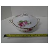 ROYAL ALBERT AMERICAN BEAUTY COVERED VEGI DISH