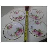 ROYAL ALBERT AMERICAN BEAUTY SIDE PLATES