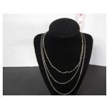 3-.925 SILVER ITALY NECKLACES