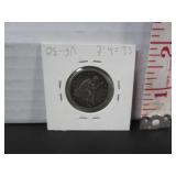 1853 SILVER US SEATED LIBERTY QUARTER DOLLAR