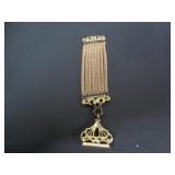 VINTAGE GOLD PLATED WATCH FOB