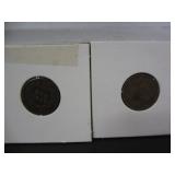 1881 & 1905 US PENNY