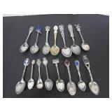 LOT OF STERLING SILVER ROYALTY-SOUVENIR SPOONS