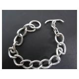 STERLING SILVER WATCH FOB CHAIN 33.88 GRAMS