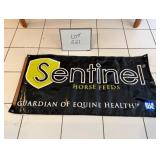 Blue Seal Sentinel Horse Feed Canvas Banner