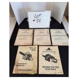 (5) McCulloch Chainsaw Parts List