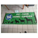 Blue Seal Pet Food Canvas Banner - 36' x 95'