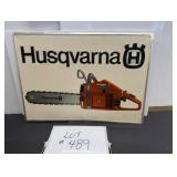 Husqvarna Chainsaw 162SE Embossed Tin Sign