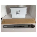 Unused McCulloch # M-90105 Chainsaw Bar
