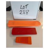 (3) Unused Plastic Wedges