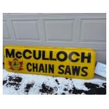 McCulloch Chainsaws Plastic Sign