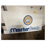 Master Feeds With Logo Steel Sign