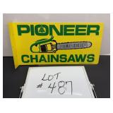 Pioneer Chainsaws Aluminium Flange Sign
