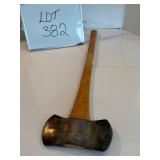 Double Bit Axe With Embossed Crest