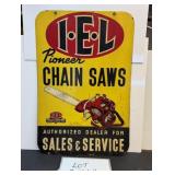 I.E.L. Pioneer Chainsaws Sale Service Sign