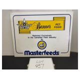 One Sided Corrugated Master Feeds Pet Food Sign