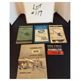(5) Homelite Parts Lists & Manuals