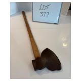 Early Signed 7' Wide Broadaxe