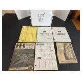 (5) Pioneer Parts Lists & Manuals