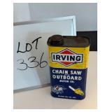 Irving (Quart ) Motor Oil Tin - Empty