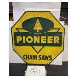Pioneer Chainsaws 8 Sided Tin Sign