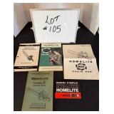 (5) Homelite Lists & Manuals