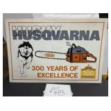 Husqvarna '300 Years Excellence' Corrugated Sign