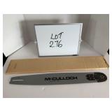 Unused McCulloch # M-90105 Chainsaw Bar