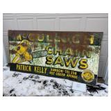 Early McCulloch Chainsaws Steel Sign