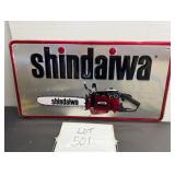 Shindaiwa Chainsaw Embossed Aluminium Sign