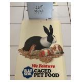 Blue Seal 2 Sided Hardboard Pet Food Sign