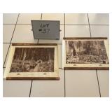 Felling Trees & Hauling Logs Posters