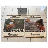(2) Husqvarna Posters - $50 Off & $30 Off