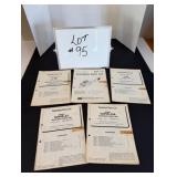 (5) McCulloch Chainsaw Parts Lists