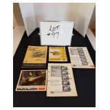 (5) McCulloch Chainsaw Lists & Manual