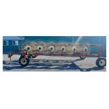 H&S HI-Capacity 6-Wheel Bi-Fold Rake