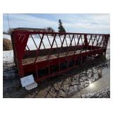 16' x 5' JBM Slant Bar Bunk Feeder w / Clean Out