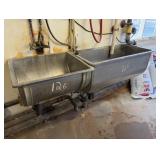 (2) Stainless Steel Milk House Sinks