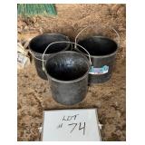 (3) Plastic Calf Pails