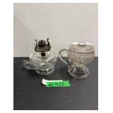 (2) Finger Oil Lamps