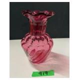 Cranberry Glass Vase